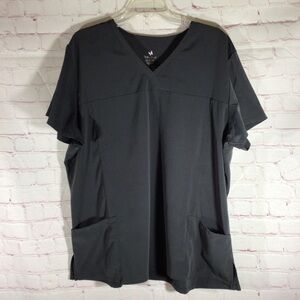 Willow Brook Gray Scrub Top - Size 2X